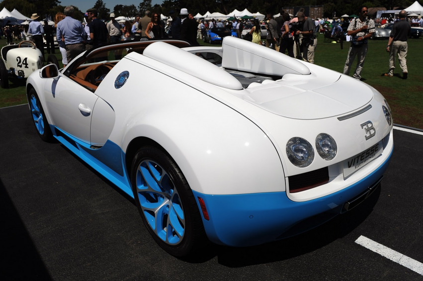 Авто обои Bugatti Veyron 16.4 Grand Sport Vitesse: Monterey 2012