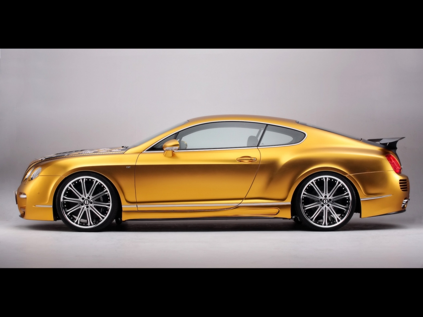 Авто обои Bentley 2008 ASI Bentley W66 GTS Gold