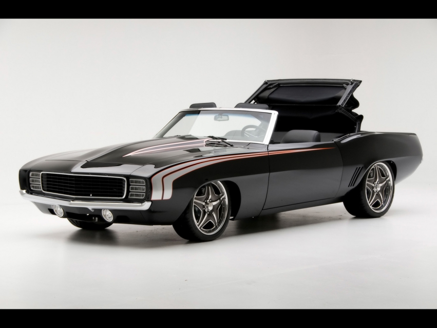 Авто обои Chevrolet 1969 Chevrolet Camaro Convertible Supercar by Modern Muscle