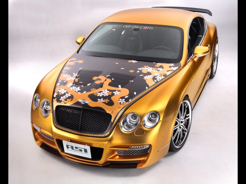 Авто обои Bentley 2008 ASI Bentley W66 GTS Gold
