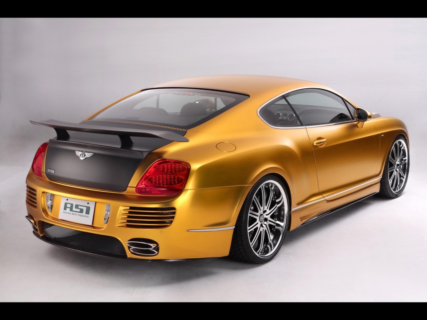 Авто обои Bentley 2008 ASI Bentley W66 GTS Gold
