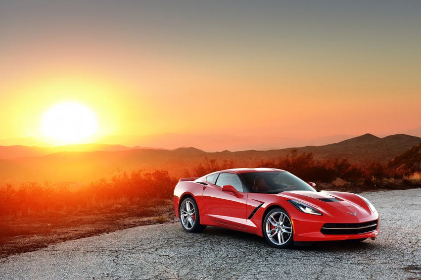 Авто обои Chevrolet Corvette Stingray 2014