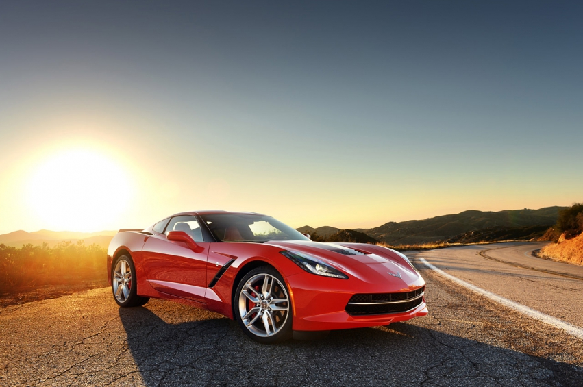 Авто обои Chevrolet Corvette Stingray 2014