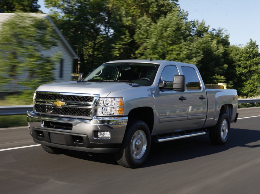 Авто обои Chevrolet Silverado Crew Cab Pickup 2010