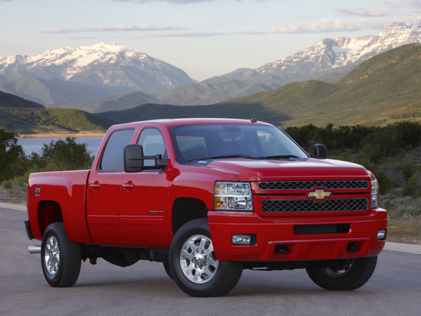 Авто обои Chevrolet Silverado Crew Cab Pickup 2010