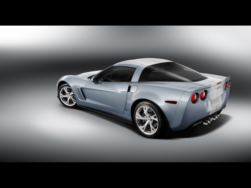 Авто обои Chevrolet Corvette Carlisle Blue Grand Sport Concept