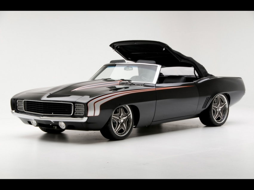 Авто обои Chevrolet 1969 Chevrolet Camaro Convertible Supercar by Modern Muscle