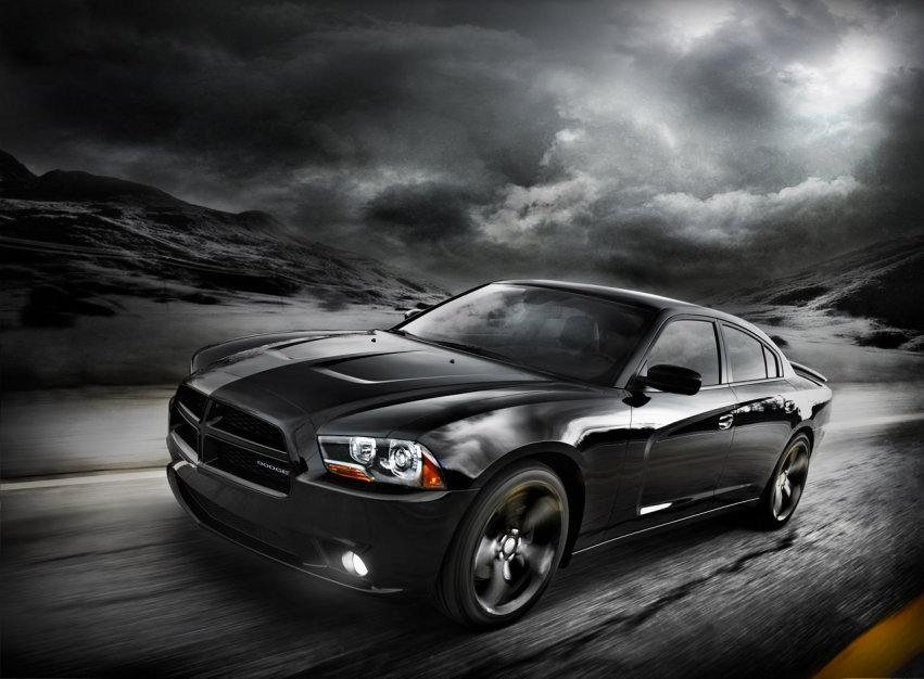 Авто обои Dodge Charger Blacktop 2012