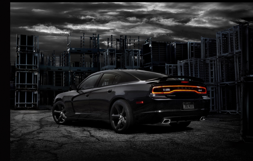 Авто обои Dodge Charger Blacktop 2012