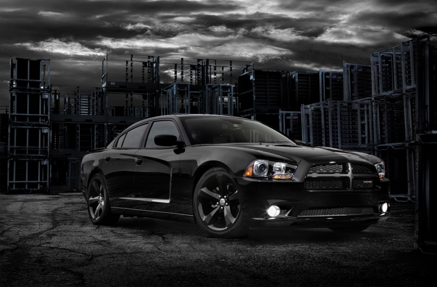 Авто обои Dodge Charger Blacktop 2012