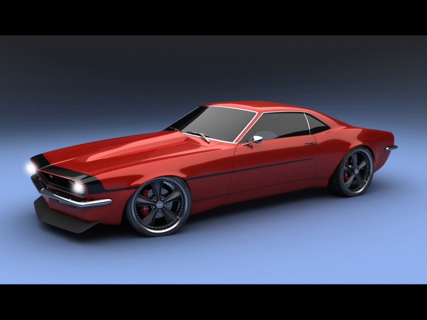 Авто обои Chevrolet Camaro Concept SS 2+2 1967 by Bo Zolland