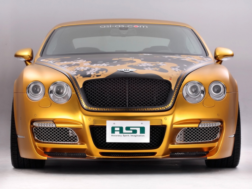 Авто обои Bentley 2008 ASI Bentley W66 GTS Gold
