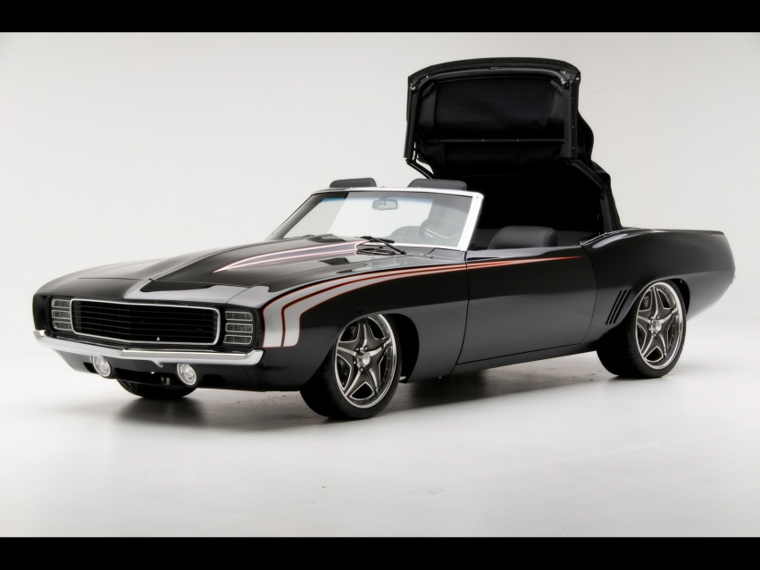 Авто обои Chevrolet 1969 Chevrolet Camaro Convertible Supercar by Modern Muscle