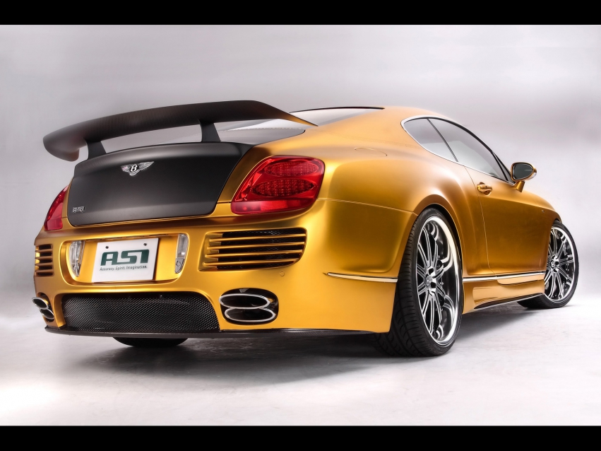 Авто обои Bentley 2008 ASI Bentley W66 GTS Gold
