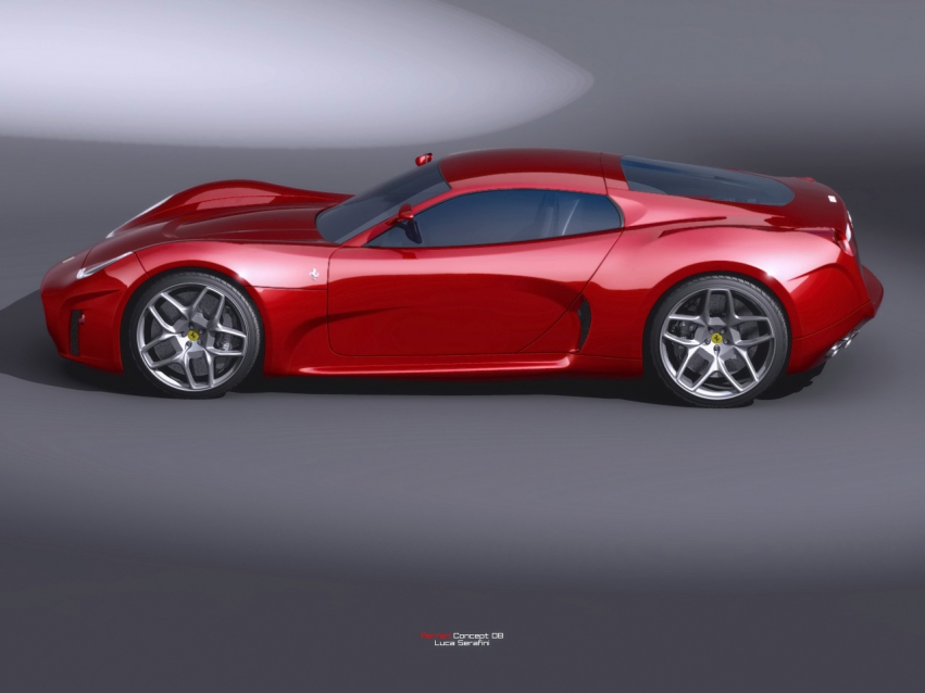 Авто обои Ferrari Ferrari Concept 2008 Design by Luca Serafini