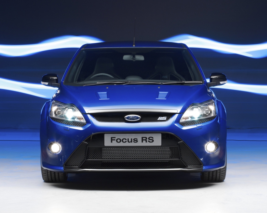 Авто обои Ford Focus RS in Blue 2009