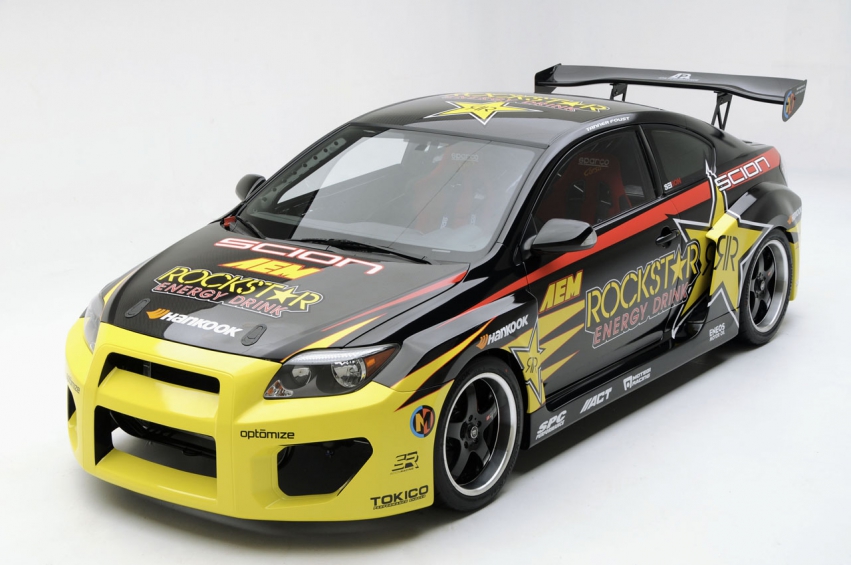 Авто обои Scion Formula D AEM/Rockstar tC 2009