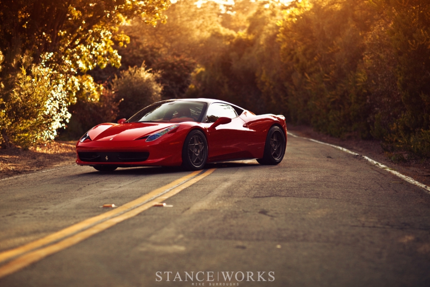 Авто обои Ferrari 458 Italia with HRE 505 Vintage Series Wheels