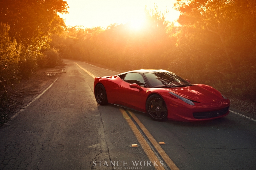 Авто обои Ferrari 458 Italia with HRE 505 Vintage Series Wheels