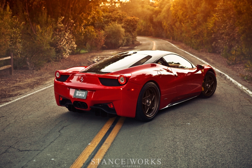 Авто обои Ferrari 458 Italia with HRE 505 Vintage Series Wheels