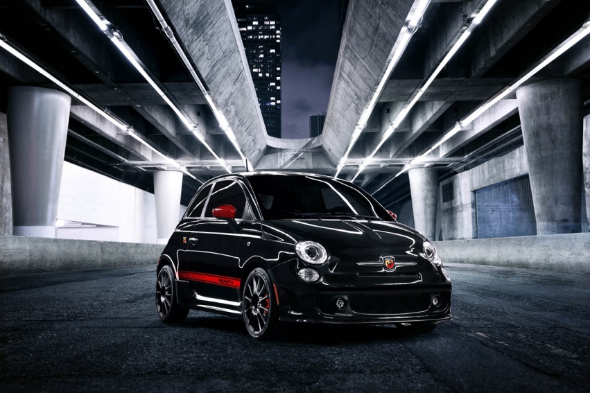 Авто обои Fiat 500 Abarth 2012