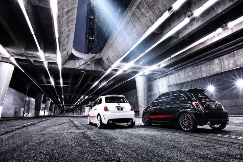 Авто обои Fiat 500 Abarth 2012