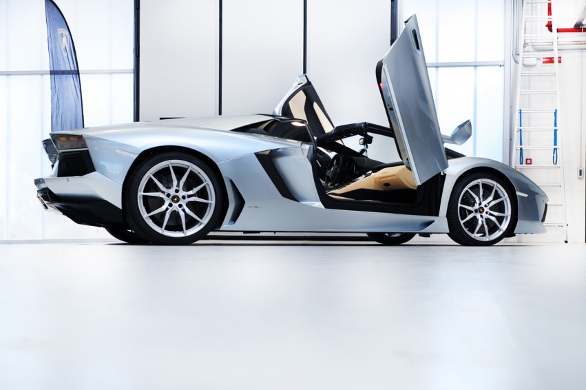 Авто обои Lamborghini Aventador LP700-4 Roadster 2012