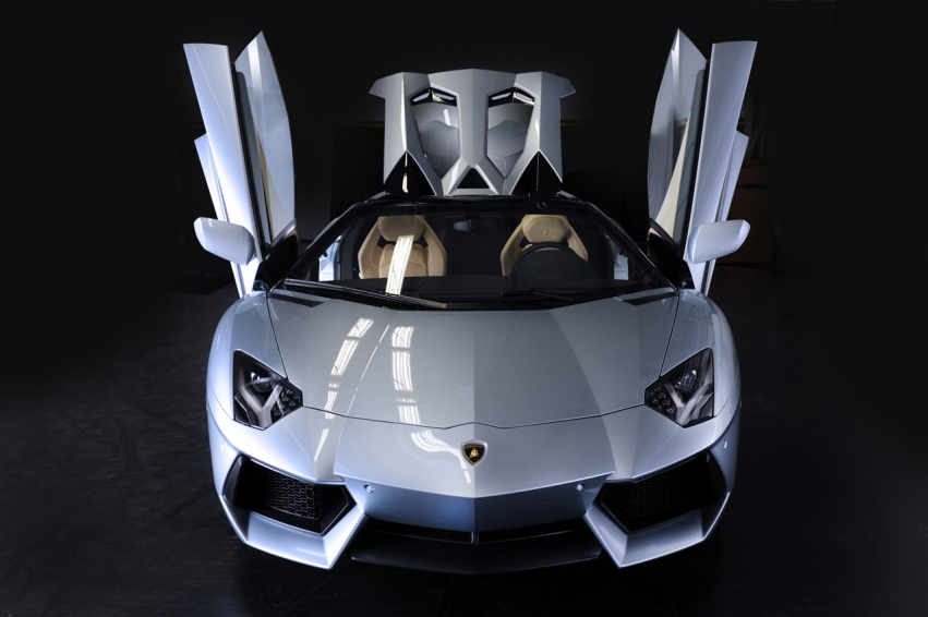 Авто обои Lamborghini Aventador LP700-4 Roadster 2012