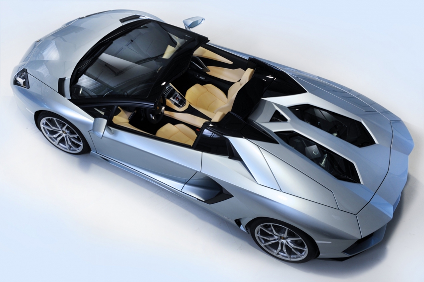 Авто обои Lamborghini Aventador LP700-4 Roadster 2012