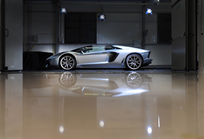 Авто обои Lamborghini Aventador LP700-4 Roadster 2012