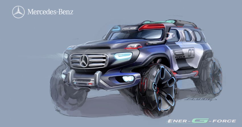 Авто обои Mercedes-Benz Ener-G-Force concept 2012