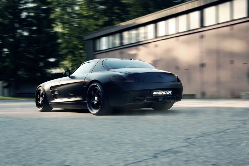 Авто обои Mercedes-Benz SLS AMG by Darth Vader 2012