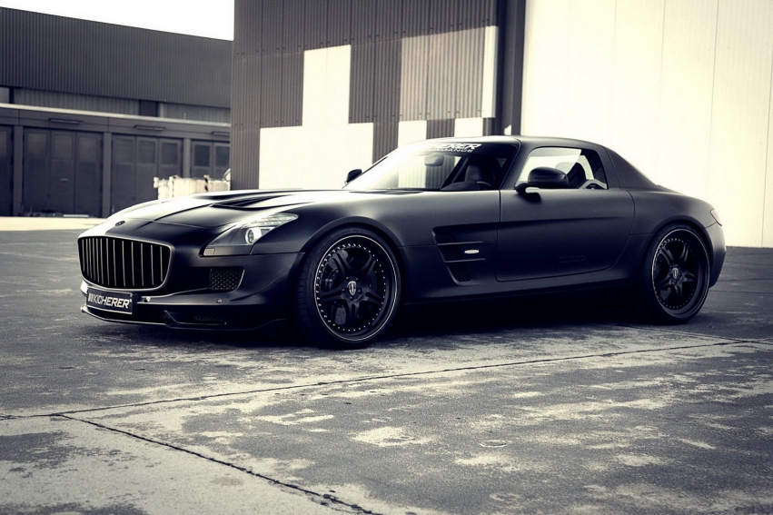 Авто обои Mercedes-Benz SLS AMG by Darth Vader 2012