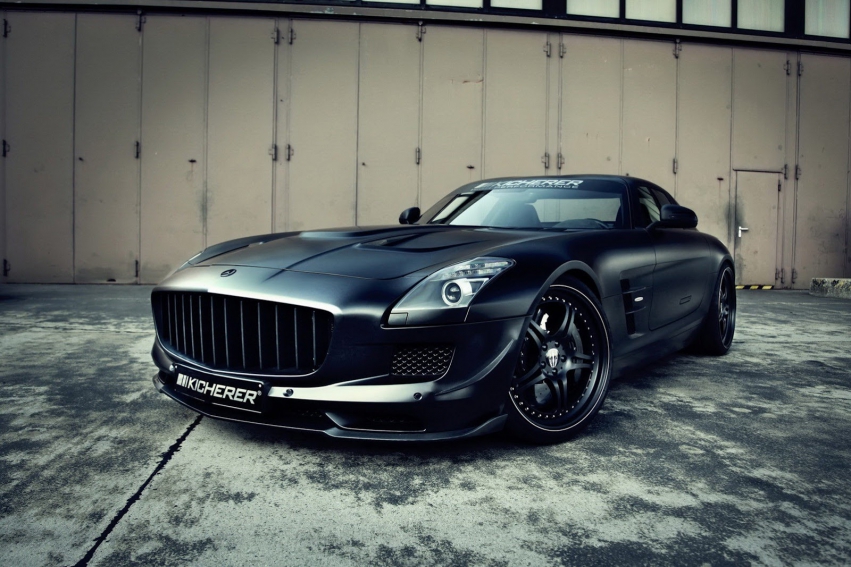 Авто обои Mercedes-Benz SLS AMG by Darth Vader 2012