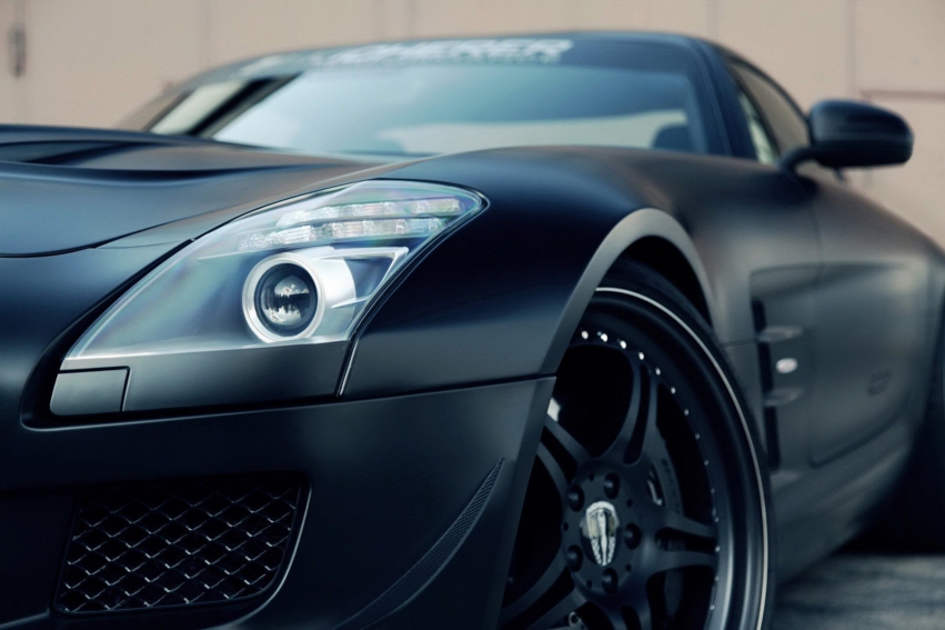 Авто обои Mercedes-Benz SLS AMG by Darth Vader 2012