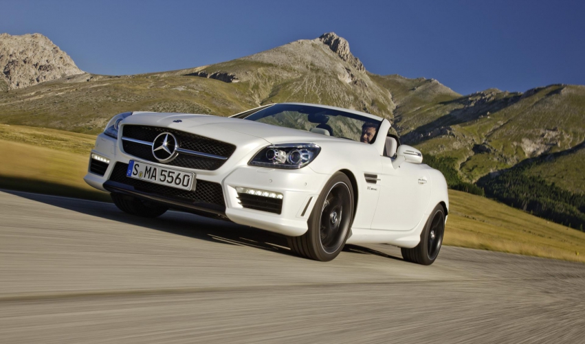 Авто обои Mercedes-Benz SLK55 AMG 2012