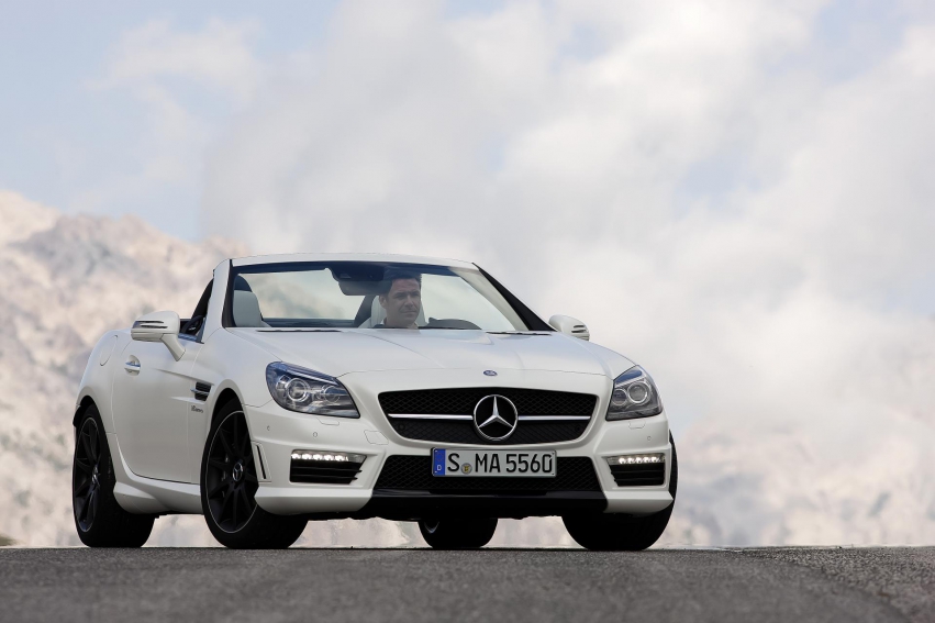 Авто обои Mercedes-Benz SLK55 AMG 2012