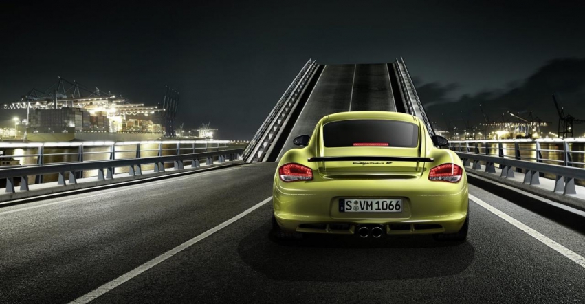 Авто обои Porsche Cayman R 2011