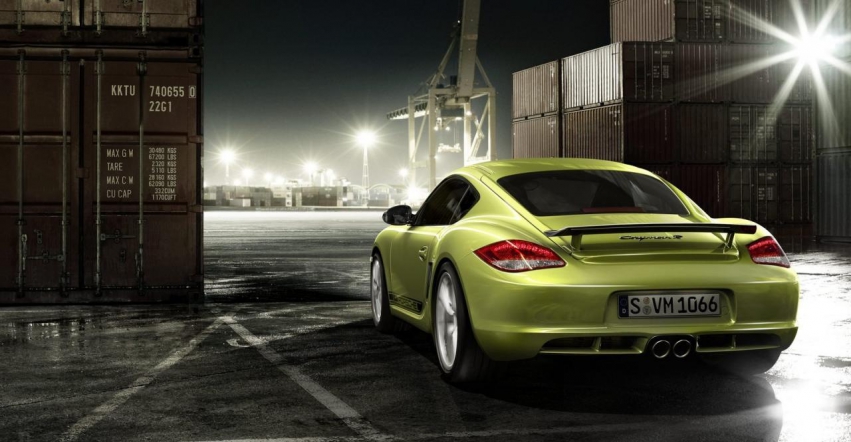 Авто обои Porsche Cayman R 2011