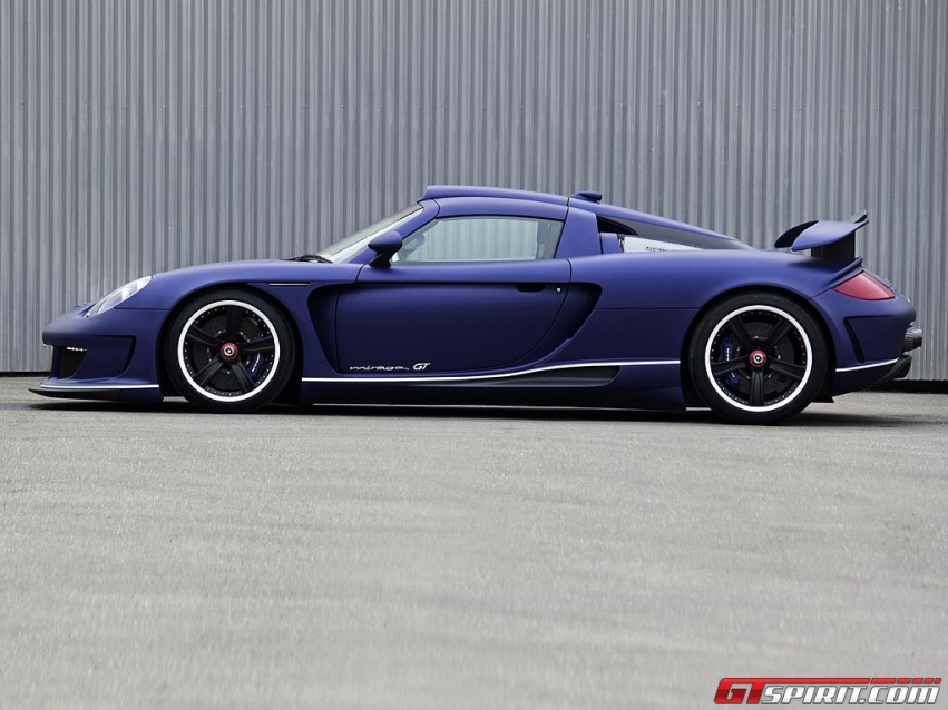 Авто обои Porsche GT Matt Blue Edition Gemballa Mirage