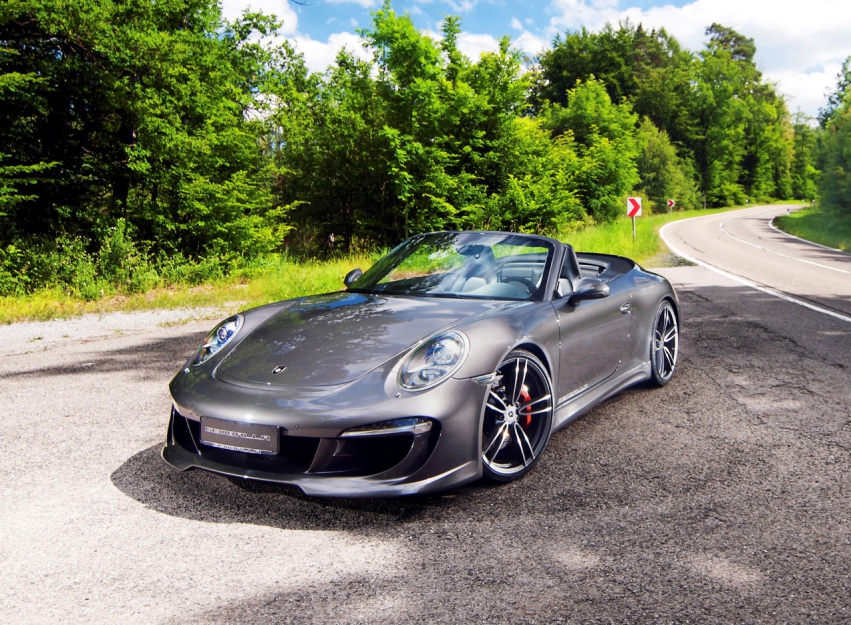 Авто обои Porsche 911 Carrera S cab with Gemballa GT aero and tech package