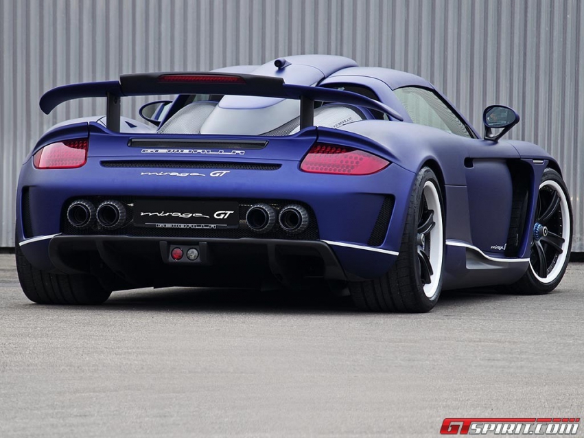 Авто обои Porsche GT Matt Blue Edition Gemballa Mirage