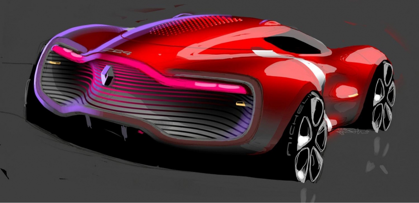 Авто обои Renault DeZir concept