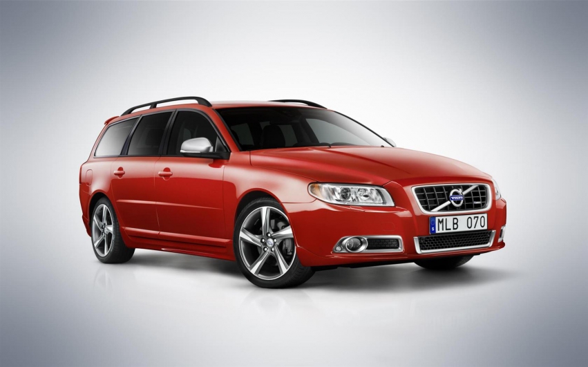 Авто обои Volvo V-70 2012