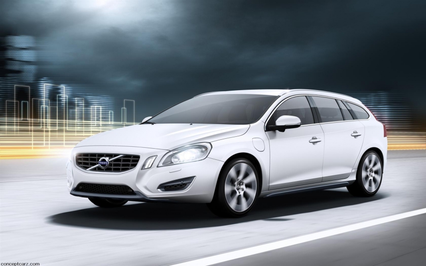 Авто обои Volvo V-60 2012