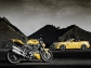 Mercedes-Benz SLK 55 AMG and Ducati Streetfighter 848